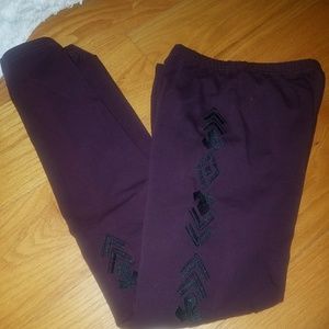 Berry colored leggings